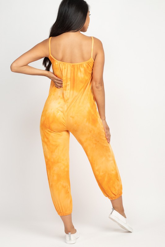 Tie Dye Spaghetti strap jumpsuit